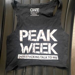 Bikini Figure Competition Peak Week Crop Tee XS S